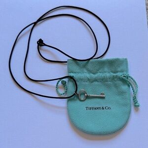 Tiffany & Co. Sterling Silver Key Charm Necklace